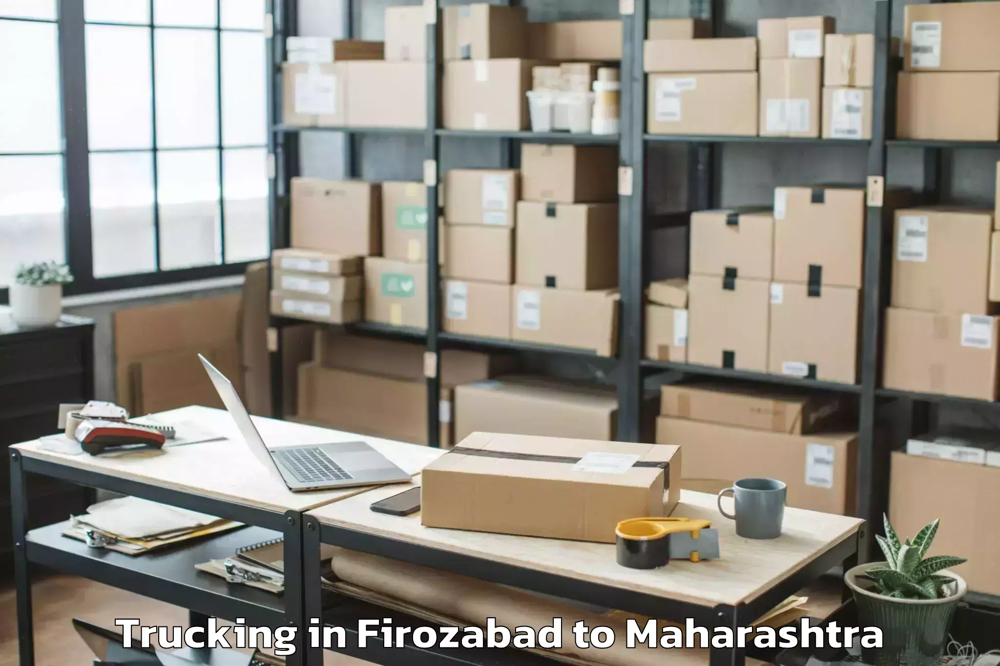 Hassle-Free Firozabad to Sindkhed Raja Trucking